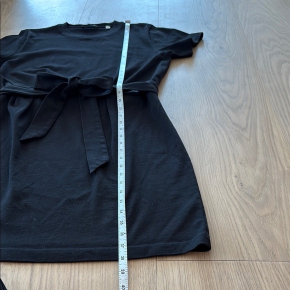 Vince | Black | Sheath Mini Dress Short Sleeve Crew Neck | L - Picture 3 of 8